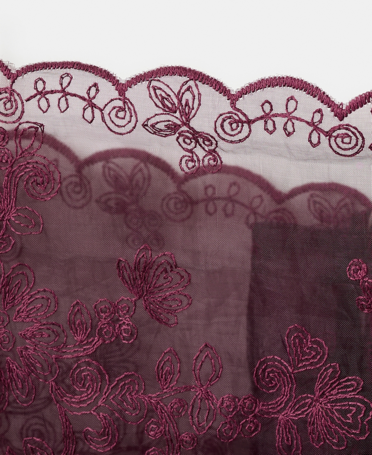 Mango Women's Embroidered Sheer Top