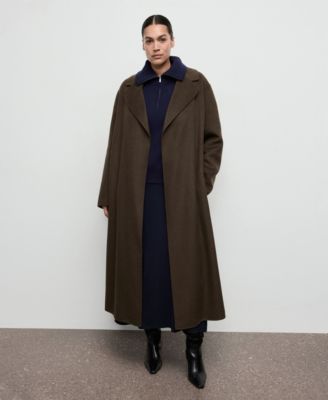 Women's Belt Handmade Wool Coat