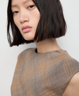 Women's Fitted Check Top