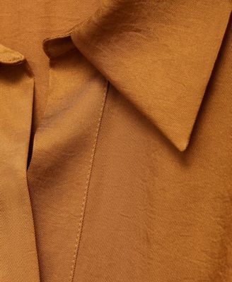 Women's Cross-Over Satin Blouse