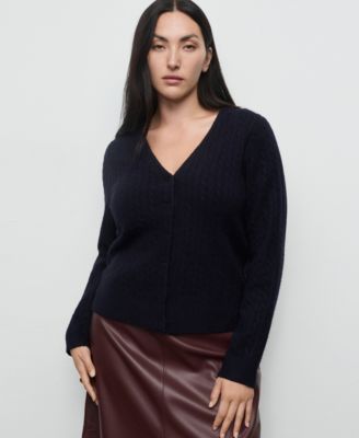 Women's Knitted Braided Cardigan