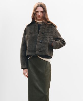 MANGO - Women's Houndstooth Wool Jacket