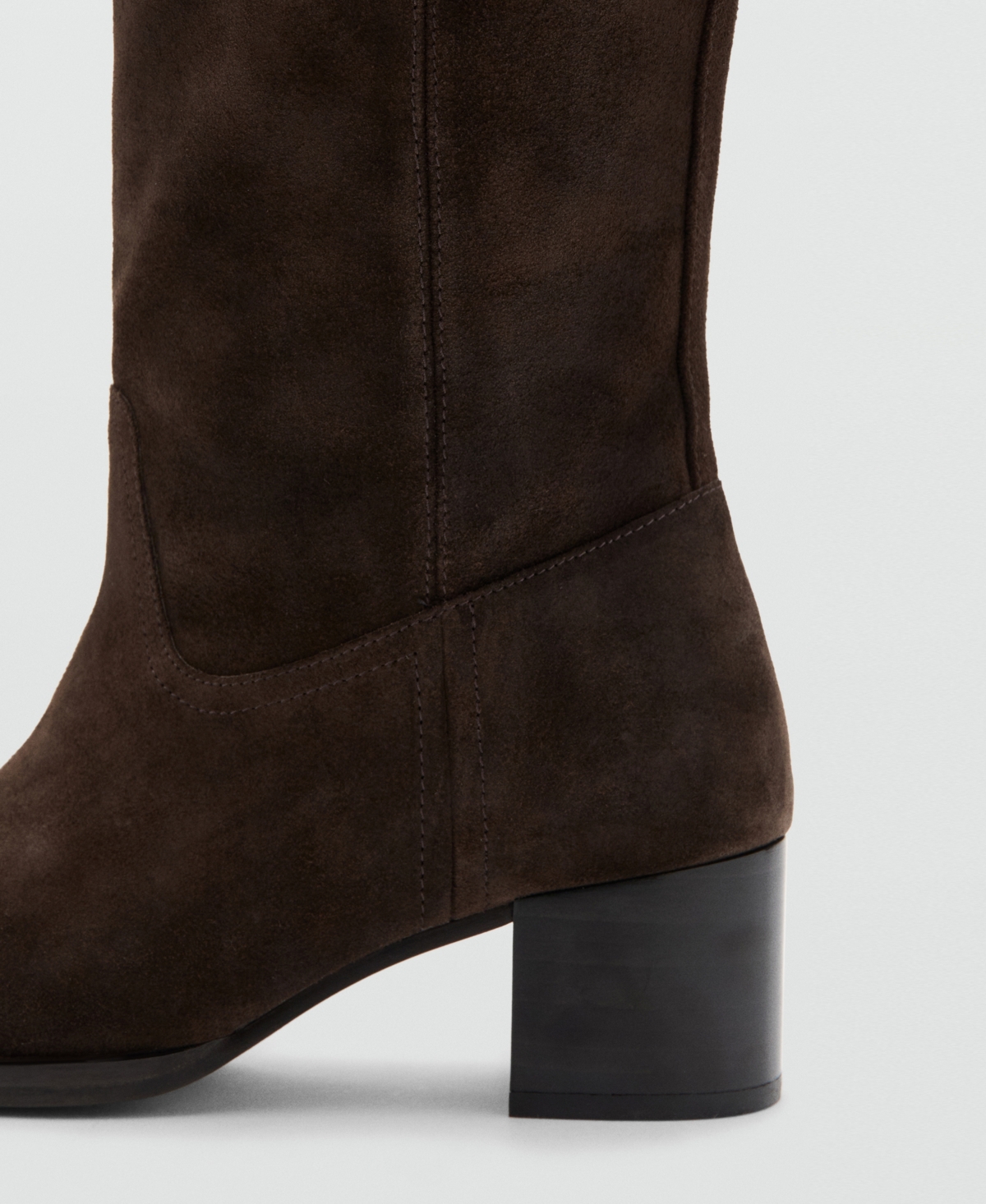 Mango Women's Heel Suede Boots