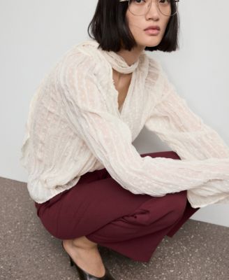 Women's High-Waist Straight Pants