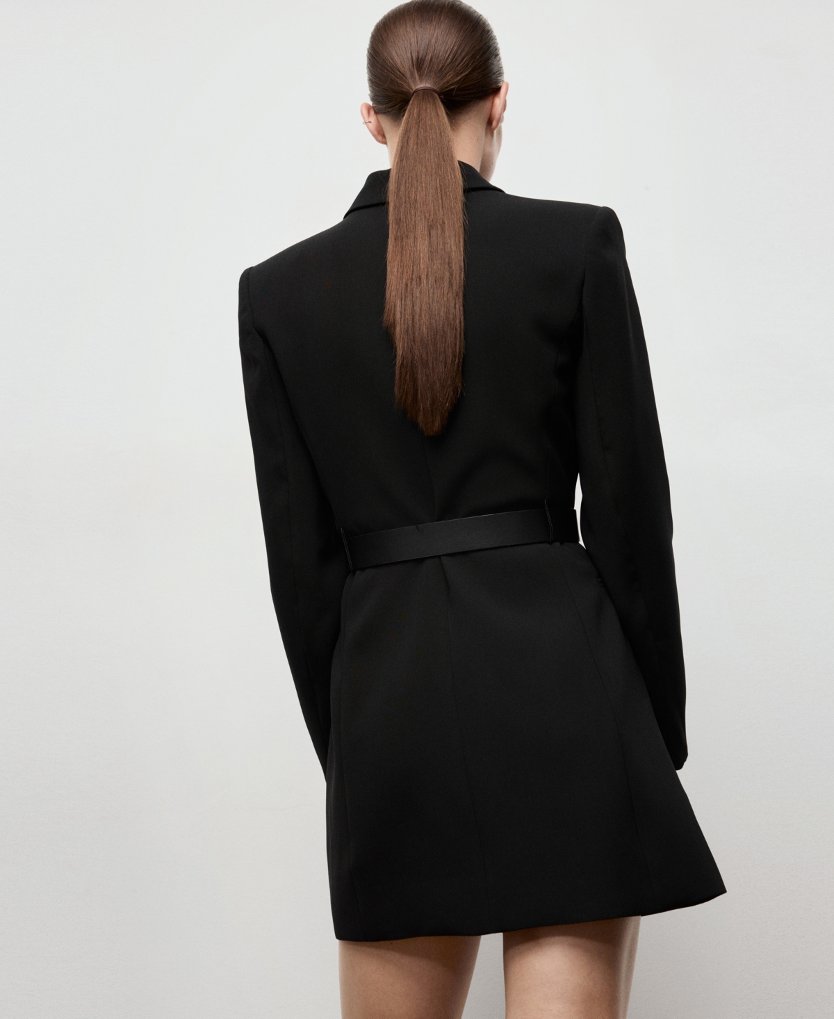 Mango Women's Belted Blazer-Style Dress