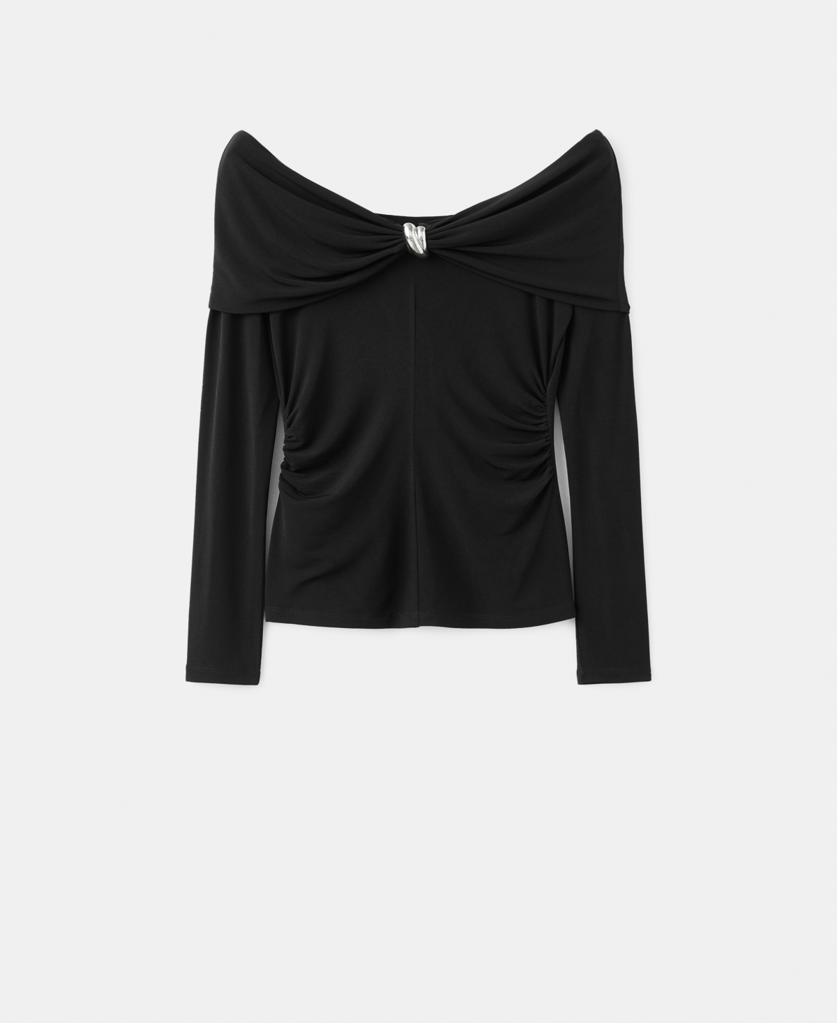 Mango Women's Metallic Detail Strapless T-Shirt