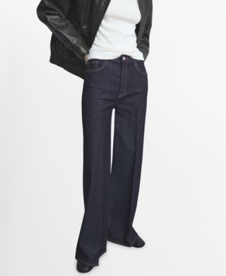 MANGO - Women's High-Rise Wide Leg Jeans