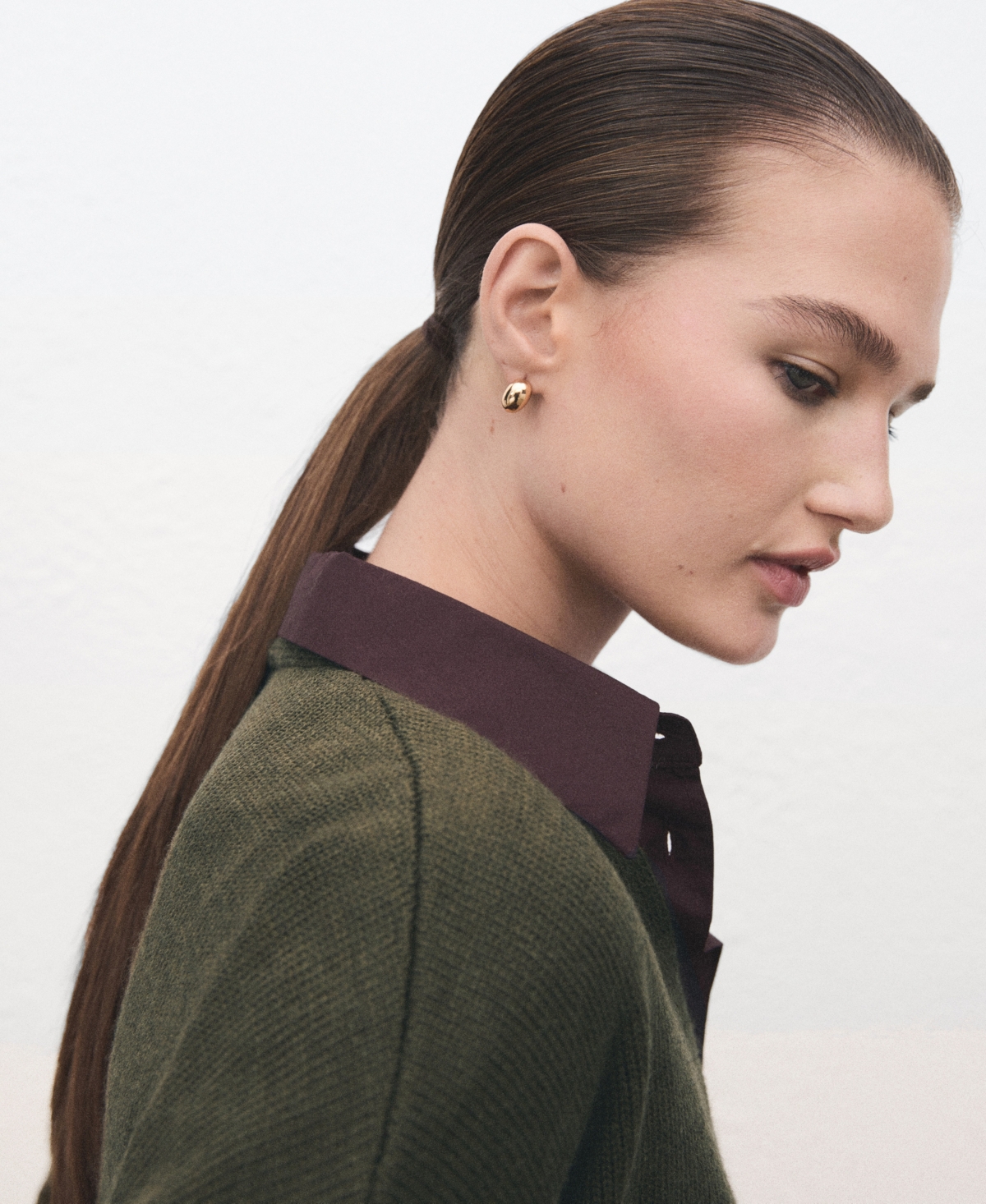 Mango Women's Oversized V-neck Cardigan In Brown