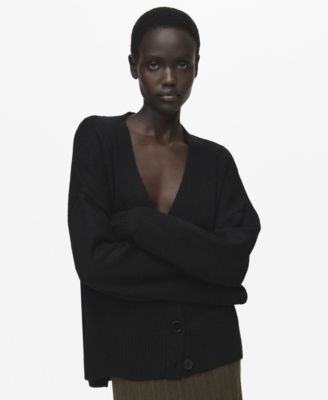 Women's Oversized V-Neck Cardigan