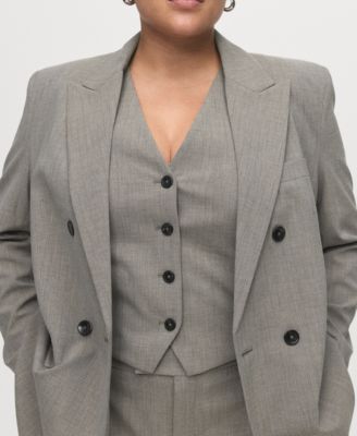 Women's Wool-Blend Suit Vest