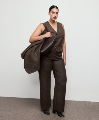 Women's Speckled Wool Vest