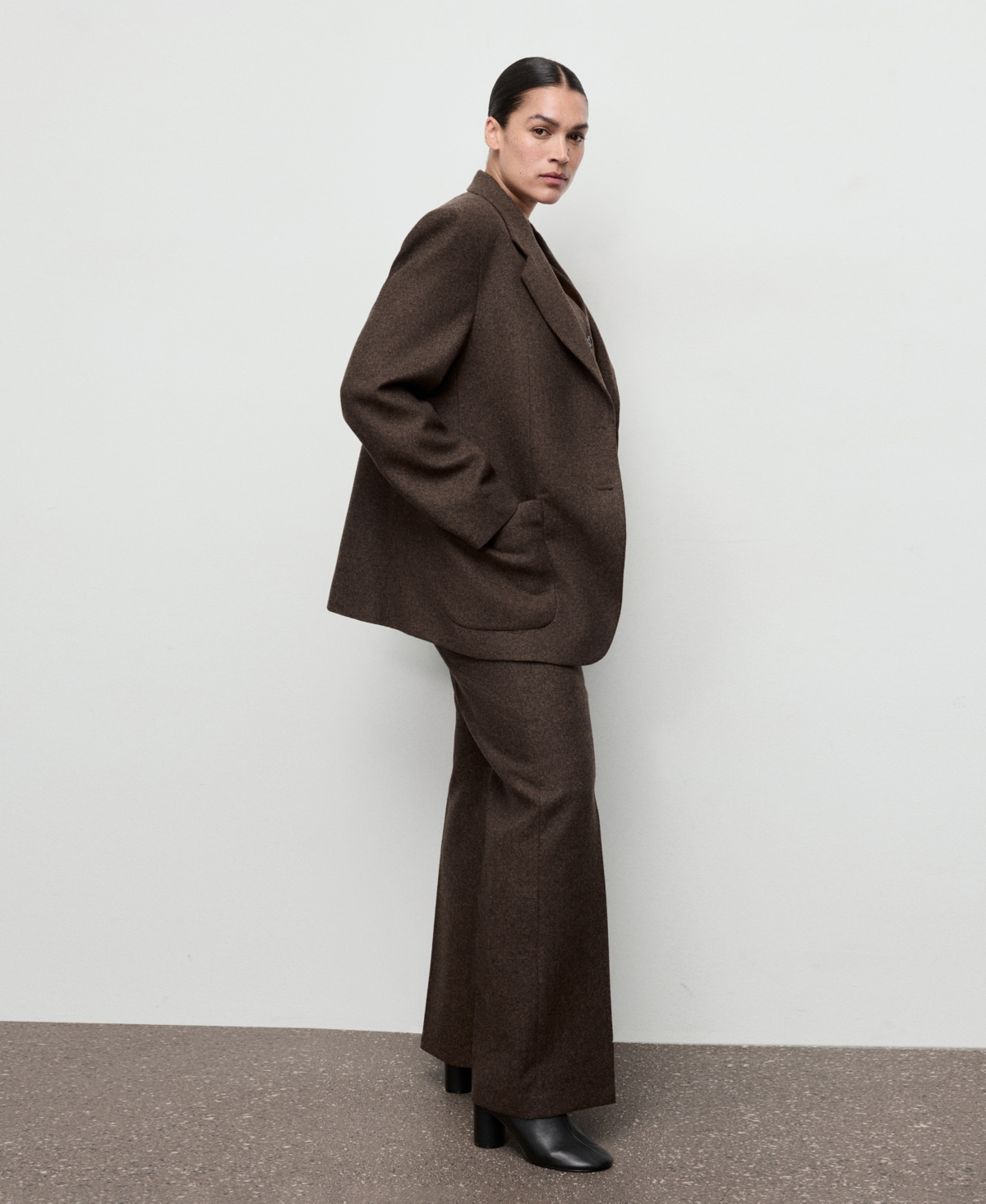 Mango Women's Speckled Wool Trousers