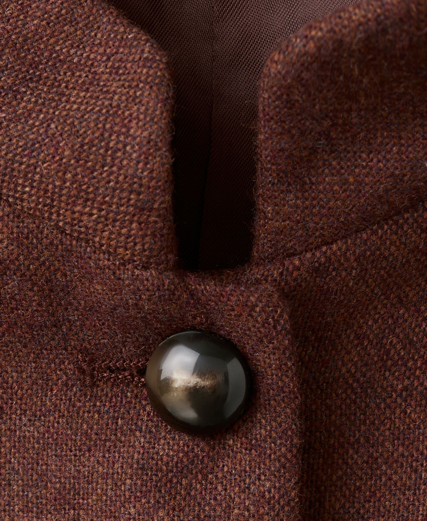 Женская куртка Mango Band Collar And Pockets Wool, цвет: Коричневый — фото 4