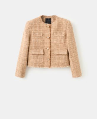 Women's Frayed Ends Tweed Jacket