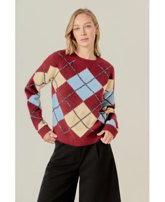 Women's Argyle Sweater