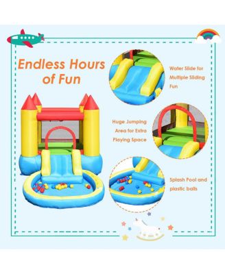 Inflatable Kids Slide Bounce House with 580w Blower