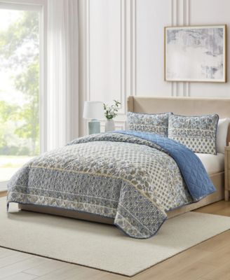 Jambo Floral 3-Piece Quilt Set, Full/Queen