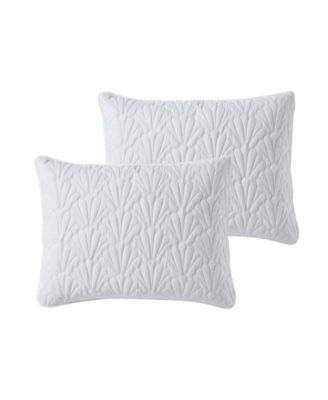 Seashell Reversible 3-Piece Quilt Set, Full/Queen