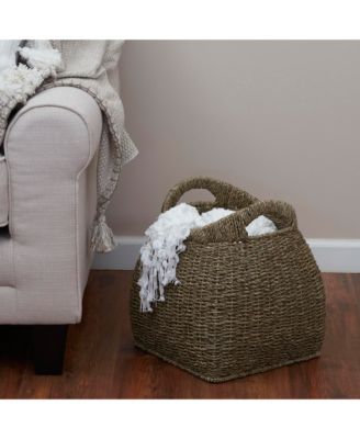 Handled Basket, Seagrass