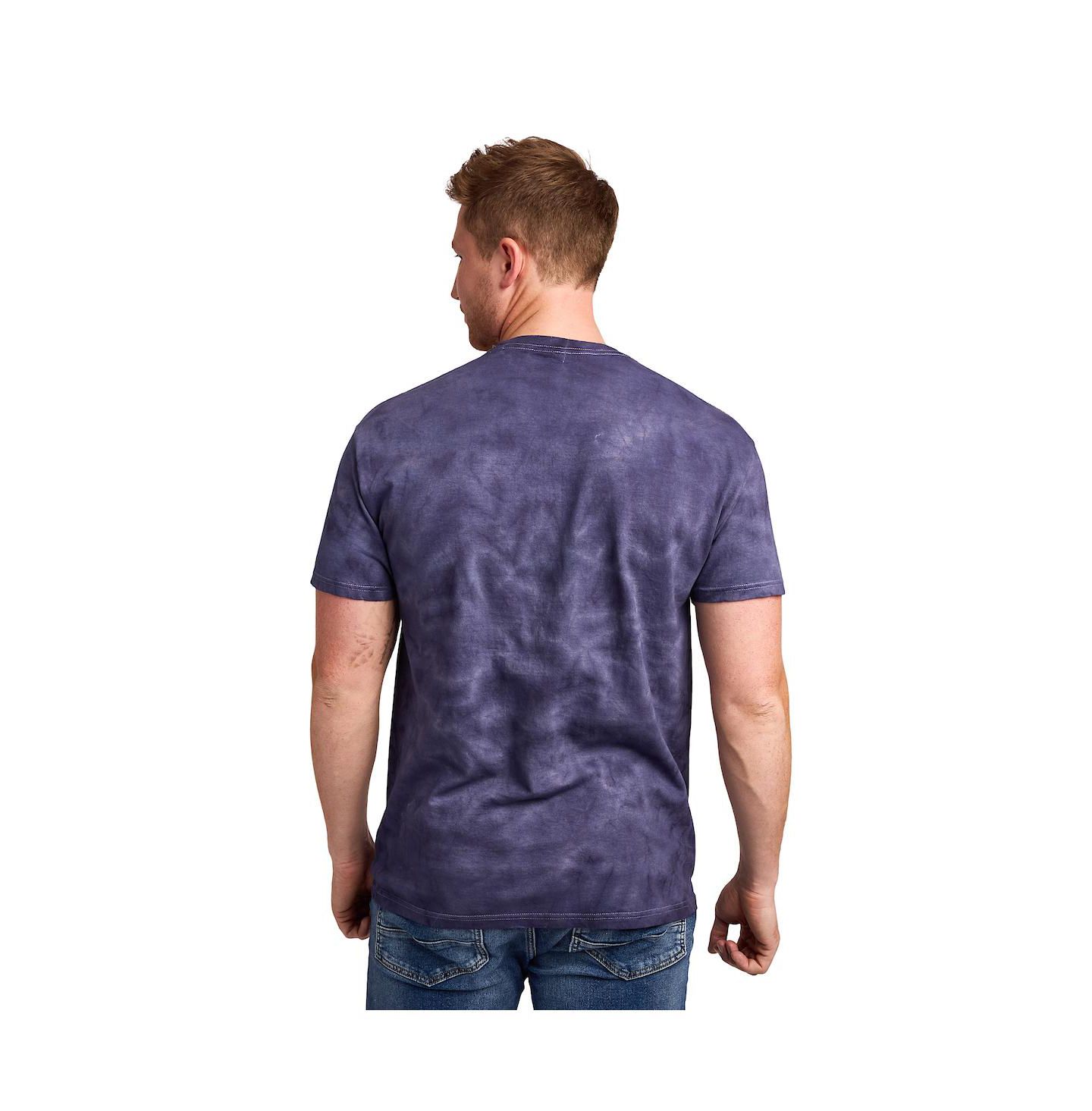 Мужская футболка Pabst Blue Ribbon Original Blue Crystal Wash Crew Neck Short Sleeve T-shirt-Medium, цвет: Тёмно-синий варёный — фото 5