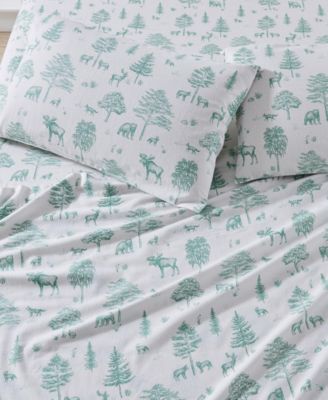 Ultra-Soft Turkish Cotton Flannel Lodge Print Sheet Set