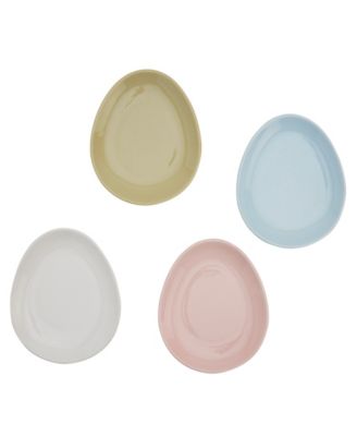 Assorted Egg-Shaped Appetizer Plates, Set of 4, Exclusively at Macy's