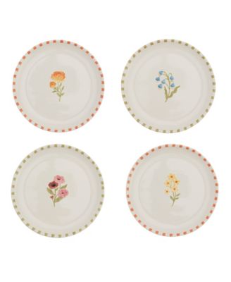 Floral Salad Plates, Set of 4, Exclusively at Macy's