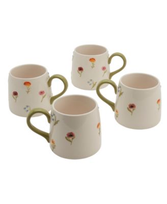 Floral Mugs, Set of 4, Exclusively at Macy's