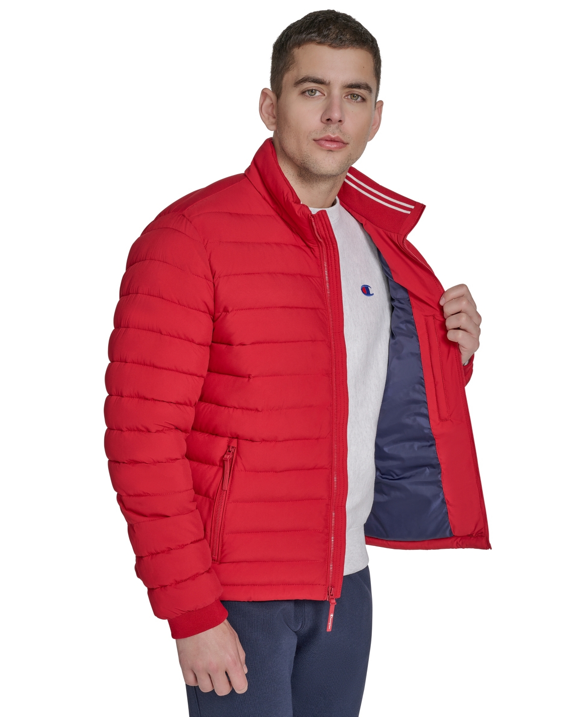 Champion Men's Quilted Long-Sleeve Jacket