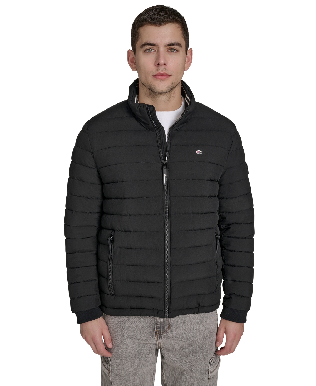 Champion Men's Quilted Long-Sleeve Jacket