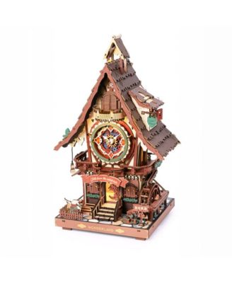 DIY 3D Moving Gears Puzzle - Cuckoo Clock - 435pcs