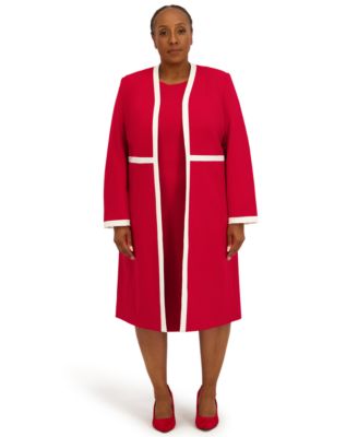 Women's Framed Waist Seam Open Topper Jacket, Regular & Plus