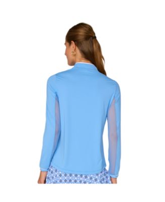 G Lifestyle Binding Quarter Zip Top