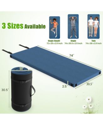 Foldable Camping Mattress with High density foam Cushion and Anti-slip Bottom