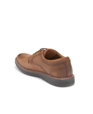 Men's Plain Toe Derby Lace-Up Dress Shoes
