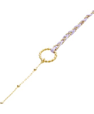 Handmade Rope Braided Sterling Beaded Chain Bracelet