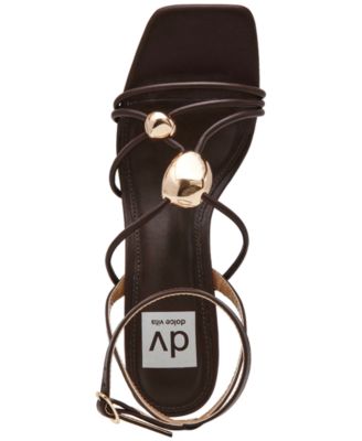 Women's Leeana Embellished Jewelry Strappy High Heel Dress Sandals