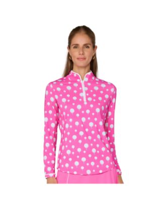 G Lifestyle Binding Quarter Zip Top