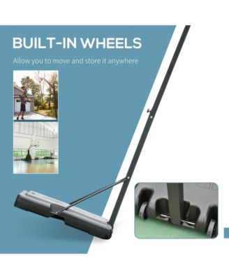 Portable Basketball Hoop with Backboard, Wheels, 8-10 ft,