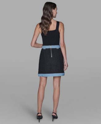 Women's Tweed Denim Mini Skirt