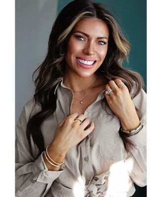 Gold Filled Paperclip Chain With Gold Cross Charm Necklace