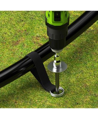 Trampoline Anchor Kit PRO, Heavy Duty Ground Anchoring Metal Stakes Set