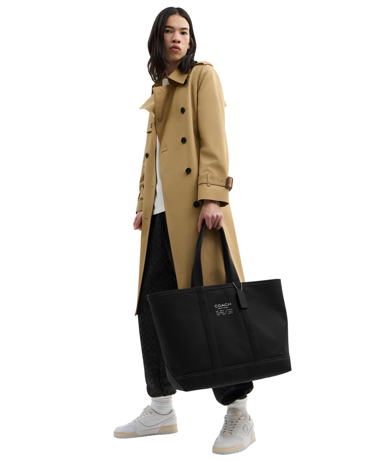 Мужская сумка COACH Utility Canvas, цвет: Чёрный — фото 8