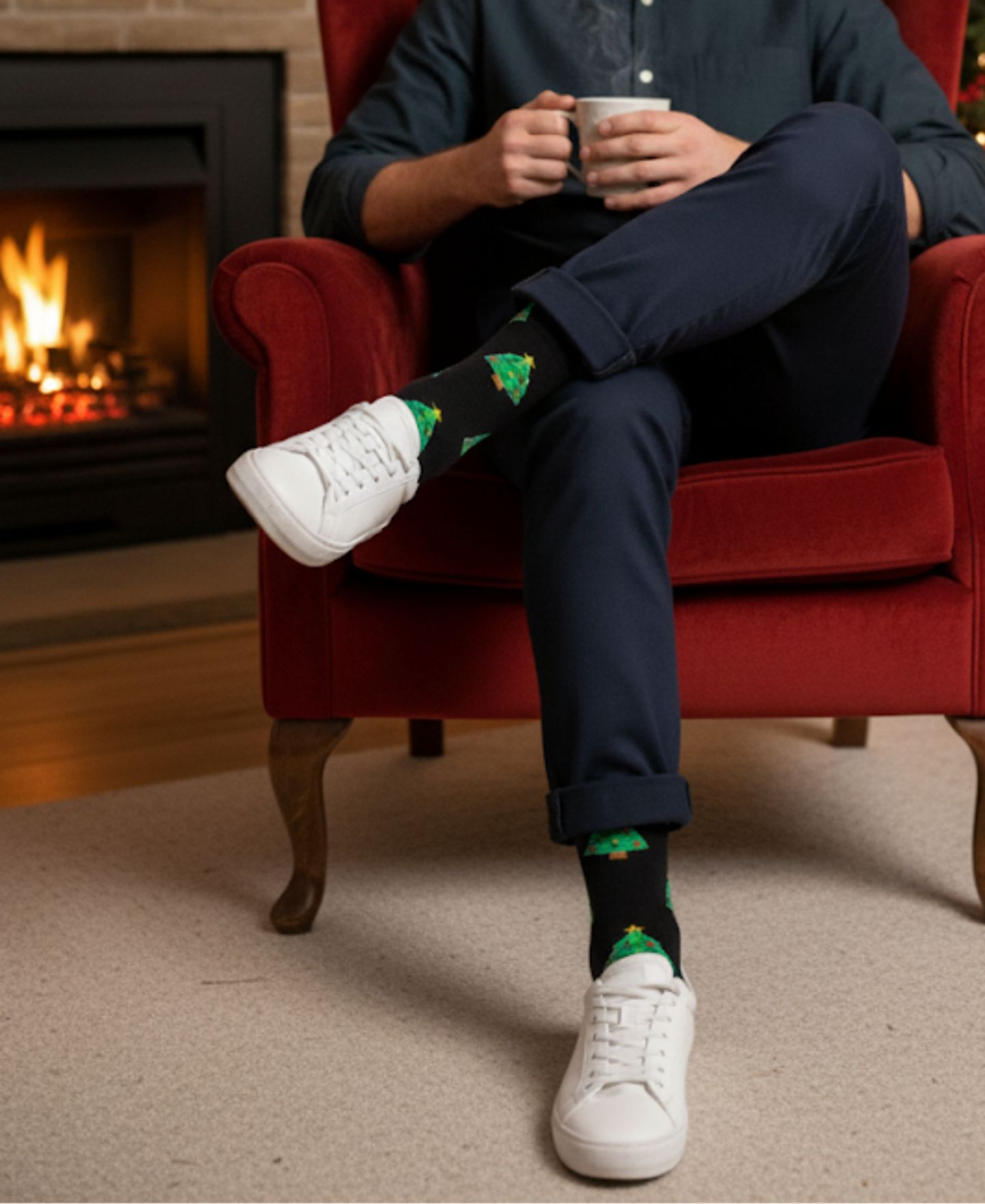 Носки Tree для мужчин — Love Sock Company, цвет: Чёрный — фото 3