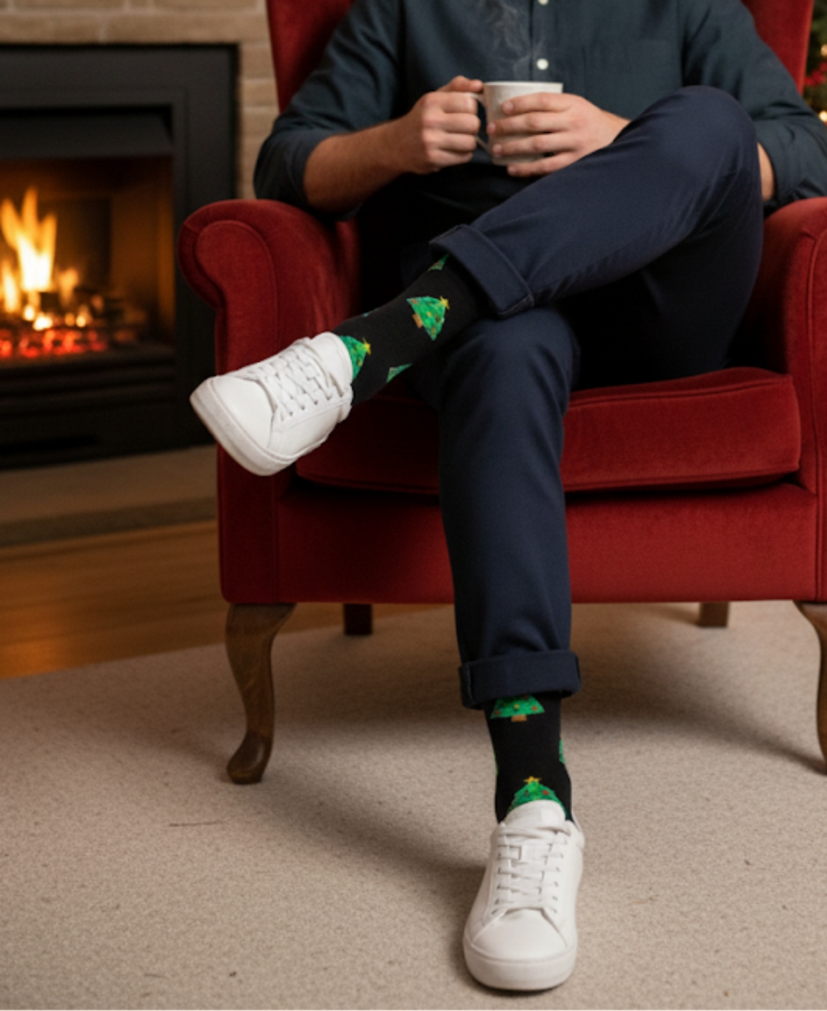 Love Sock Company Men's Ornament Tree Socks