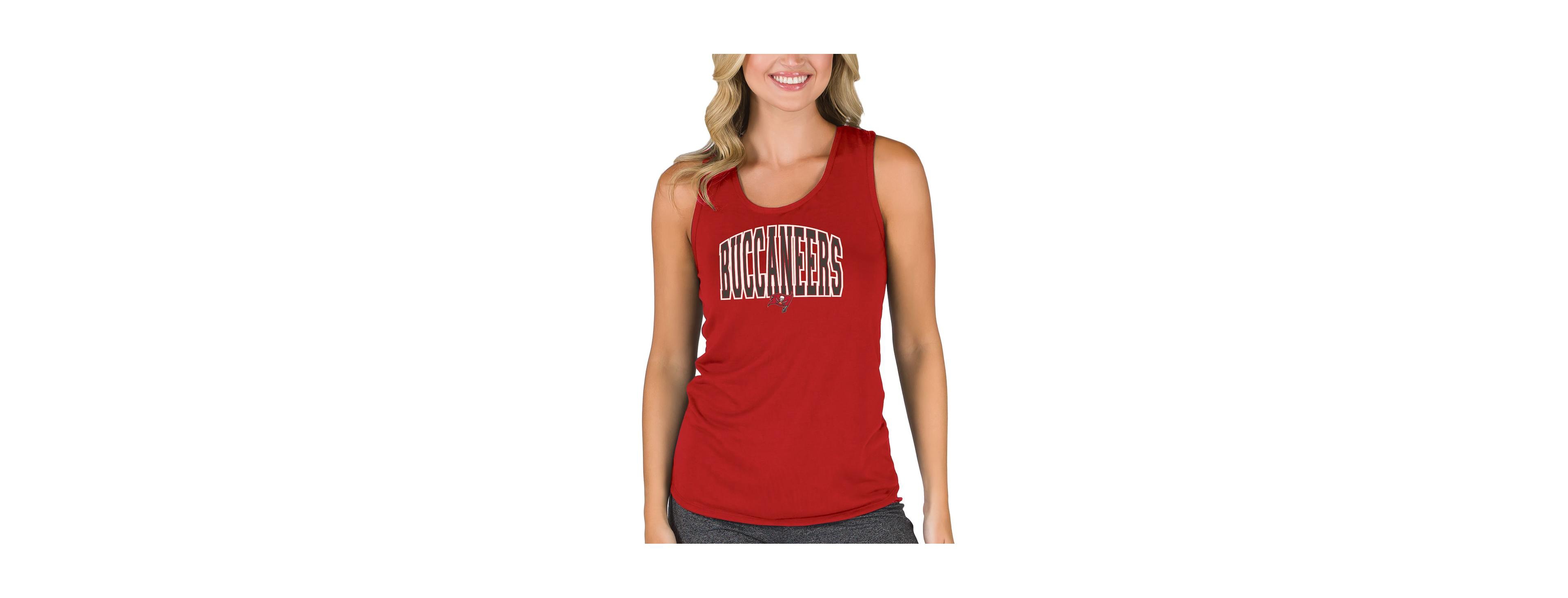 Women's Red Tampa Bay Buccaneers Marathon Racer Back Tank Top