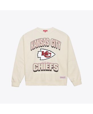 Women's Cream Kansas City Chiefs Tonal Arch Sweatshirt