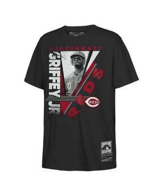 Big Boys and Girls Ken Griffey Jr. Black Cincinnati Reds in the Zone Graphic T-Shirt