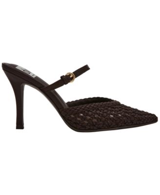 Women's Geanie Woven Pointed Toe Heeled Pumps