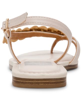 Women's Jetsy Embellished Jewelry Thong Asymmetrical Flat Sandals